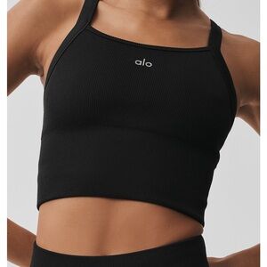Alo Yoga seamless ribbed favorite bra tank